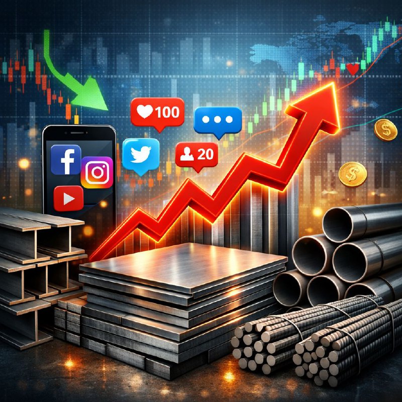 نقش شبکه‌های اجتماعی در شکل‌دهی قیمت آهن‌آلات