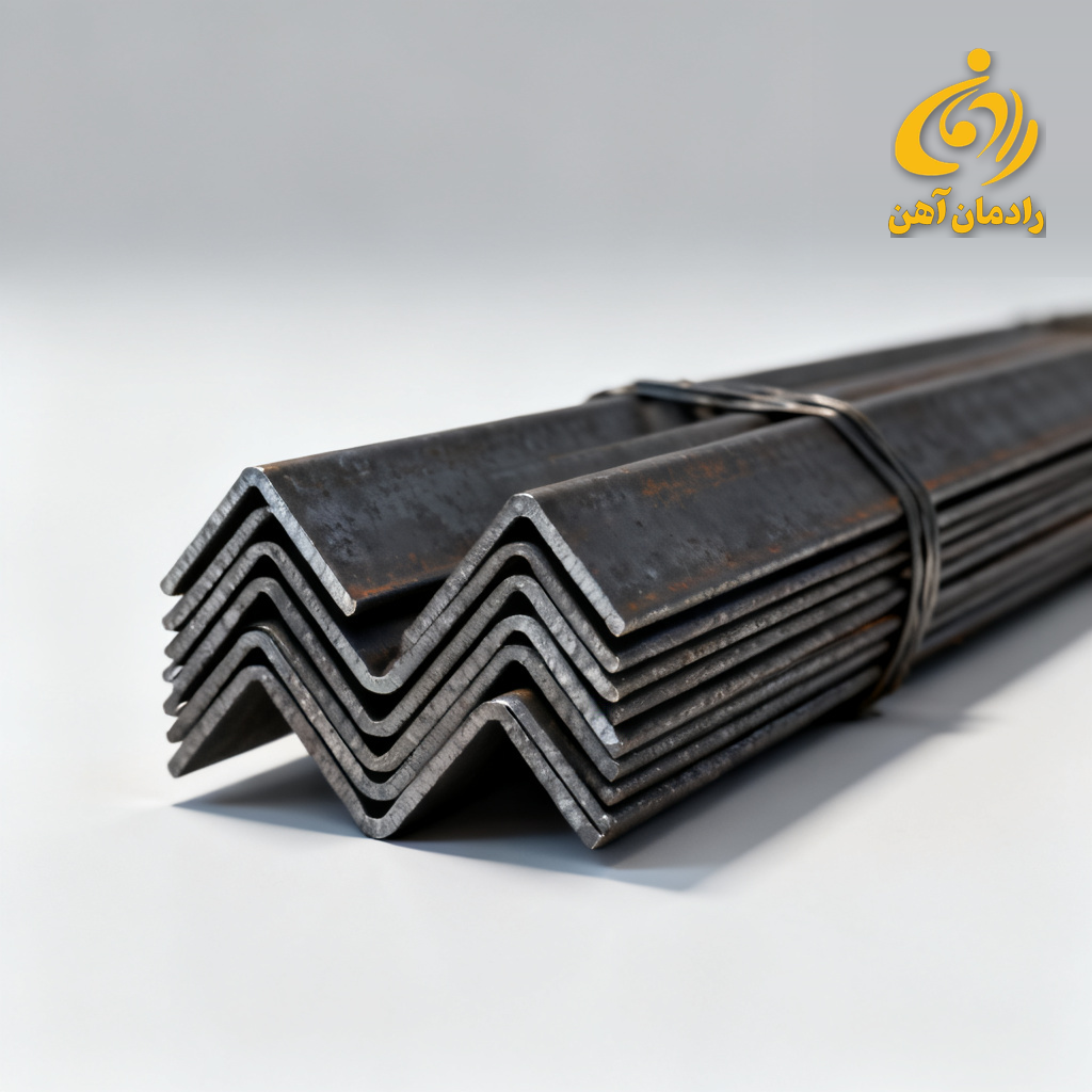 نبشی 8 | 50 کیلوگرم شاخه ۶ متری با بال مساوی ۸۰ میلیمتر تولید کارخانه